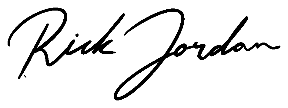 Rick Jordan Signature Logo Black Transparent-Trademark